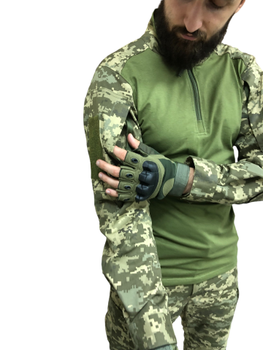 Камуфляжный костюм ЗСУ пиксель : рубашка убакс Ubacs и штаны Комбат Combat размер 56 рост 173-179