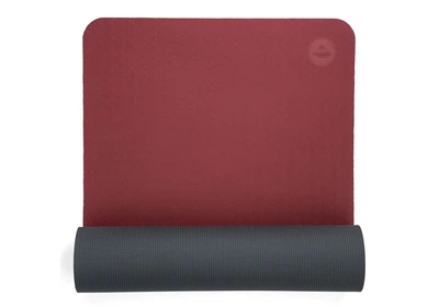 Коврик для йоги Bodhi Lotus Pro 183x60x0.6 см темно-красный/антрацитовый