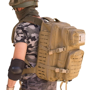 Тактичний рюкзак Військовий Рюкзак Водостійкий Антивігоряючий Міцний рюкзак на 36 л