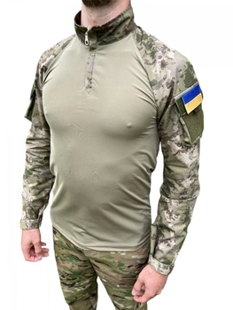 Тактична бойова сорочка Убакс мультикам камуфляж Ubacs армійська сорочка для військових розмір М