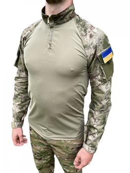 Тактична бойова сорочка Убакс мультикам камуфляж Ubacs армійська сорочка для військових розмір L