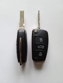 Корпус для викидного ключа Audi A6L Q7 A2 A3 A4 A6 A8 TT 2008 2009 2010 Galakeys 3 кнопки (10-03)