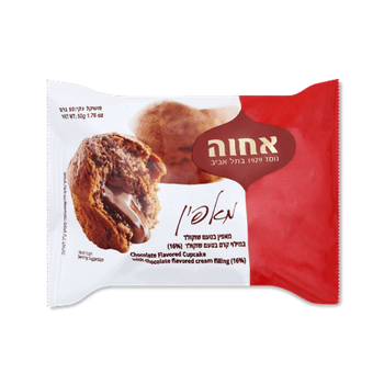 Мафин шоколадный со вкусом шоколада ACHVA Cupcake With Chocolate Filling, 50 г