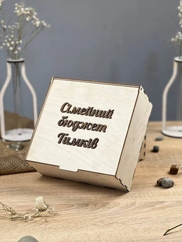 Шкатулка семейный бюджет на 6 секций 20х11х19 см Светлая