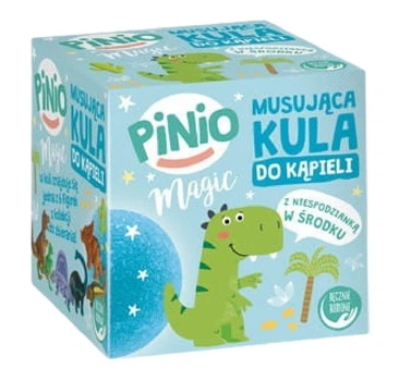 Бомбочка для ванни Pinio Magic з іграшкою, синя 140г