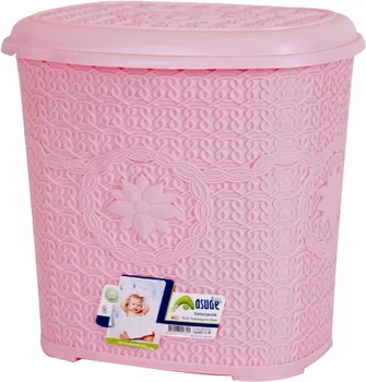 Кошик для зберігання з кришкою Asude Plastik 7.5 л Рожевий (ASD039-рож)