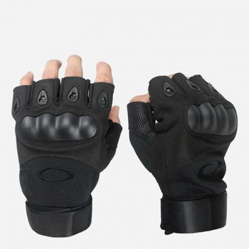 Тактичні рукавички безпалі Black L, для ЗСУ, ТРО, ССО