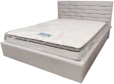 Ліжко White Star Premium 120 х 200 см Simple З додатковою металевою цільнозварною рамою Сірий