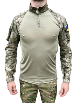 Тактическая боевая рубашка Убакс мультикам камуфляж Ubacs армейская рубашка для военных размер XL