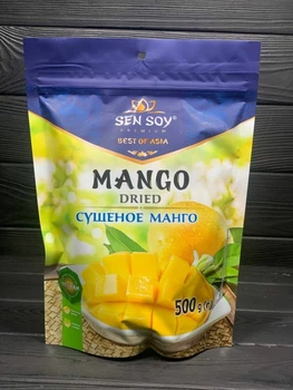 Манго Sen Soy сушеное методом осмотической сушки 500г