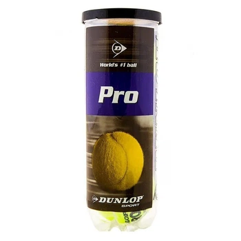 Мяч теннисный Dunlop Pro 3шт ,мячи из фетра для большого тенниса желтые