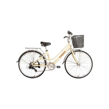 Велосипед Trinx Cute 3.0 26" рама-15" Yellow-Brown (CUTE3.0YB)