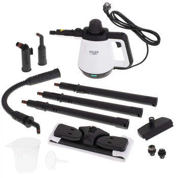 Пароочисник відпарювач з комплектом насадок Adler Steam Cleaner 3.5 Бар 450 мл (AD 7038)