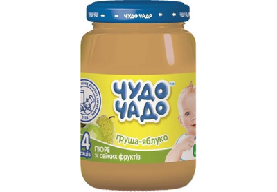 Пюре Чудо-Чадо Яблоко и Груша с 4 месяцев 170 г (4820016251458)