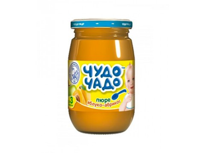 Пюре Чудо-Чадо Яблоко и Абрикос с 4 месяцев 170 г (4820016251427)