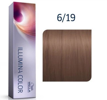 Крем-краска для волос Wella Illumina Color 6/19 Темный блондин пепельный сандре 60 мл
