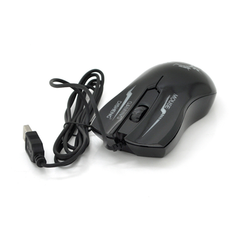 Мышка компьютерная проводная GM D1, Black