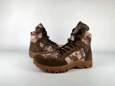Берці тактичні черевики літні TVL 41 р коричневый піксельний камуфляж (41-000105)
