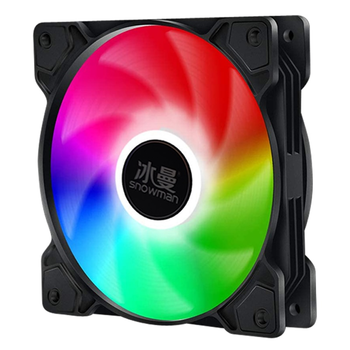 Кулер для корпуса 120мм 4пин RGB подсветка вентилятор Snowman
