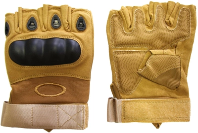 Тактичні рукавички Suzhou безпалі XL Коричневі (130720221/XL)