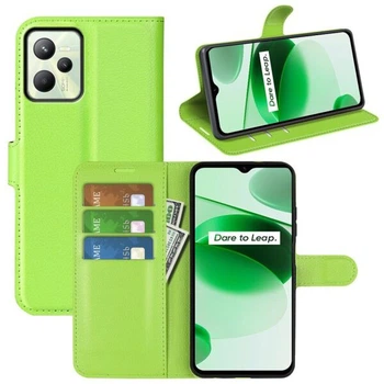 Класичний чохол-книжка Deexe Book Type для Realme C35 - Green