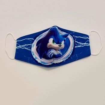Детская маска Соник Sonic Mask на резинке