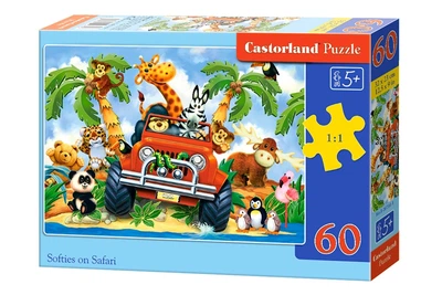 Пазл Castorland Softies на сафари, 60 эл.