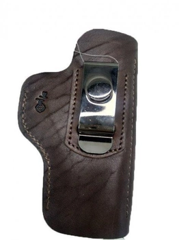 Кобура Волмас поясная кожаная скрытого ношения Форт 19 Glock 17 (00-00006011)