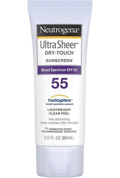 Ультралёгкий солнцезащитный крем Neutrogena Ultra Sheer Dry-Touch Sunscreen​​​​​​​ SPF 55 88 мл