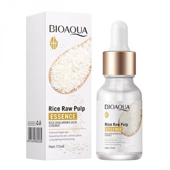Сироватка для обличчя антивікова, Bioaqua Rice Raw Pulp Essence, з екстрактом рису