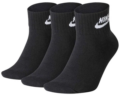Набор носков Nike U Nk Nsw Evry Essential Ankle SK0110-010 34-38 3 пары Черный (193145890510)