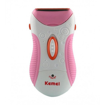 Аккумуляторный эпилятор - бритва Kemei KM-1187 Розовый