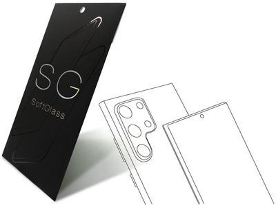 Бронепленка для Xiaomi Mi4 комплект: для передней и задней панели износоустойчивая полиуретановая SoftGlass