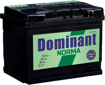 Автомобильный аккумулятор Dominant NORMA 50 Ач (+/-) 400 A (DN-610002)