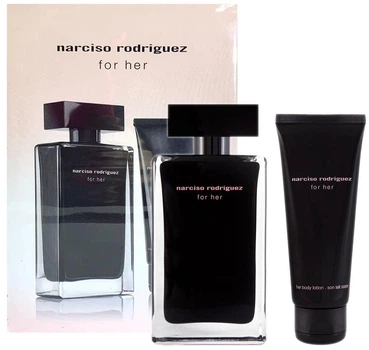 Zestaw damski Narciso Rodriguez For Her Woda toaletowa damska 100 ml + Balsam do ciała 75 ml (3423478559752)