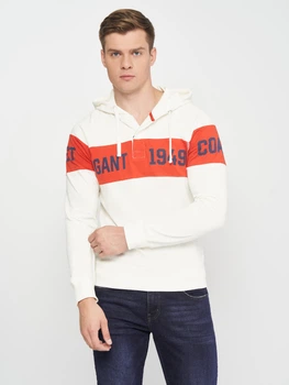 Худі Худі GANT Chest Stripe 2047051 Eggshell 3XL