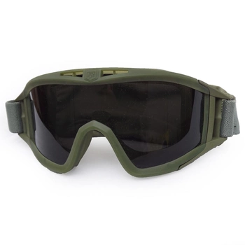 Тактические противоосколочные защитные очки со сменными линзами цвет оправы олива (SD-GL-500)