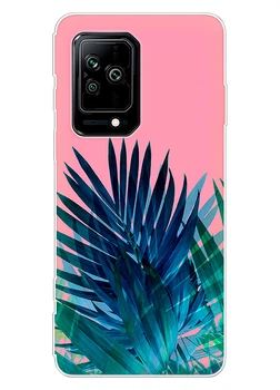 Силиконовый чехол ПринтОК для Xiaomi Black Shark 5 - Листья пальмы
