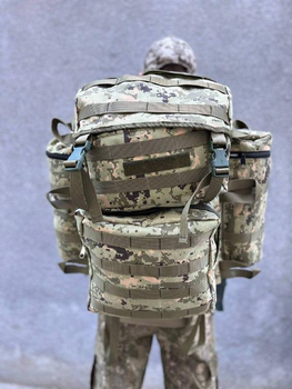 Тактический рюкзак Пиксель 90 литров для ЗСУ , Качественный Армейский рюкзак для армии Украины