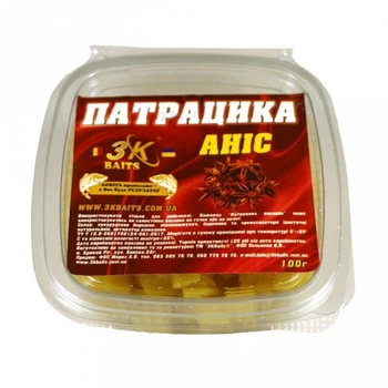 Патрацика 3KBaits насадочна аніс 100г (3к15009)