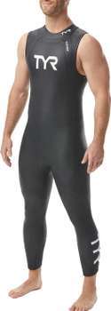 Гидрокостюм для мужчин без рукавов TYR Men's Hurricane Wetsuit Cat 1, Sleeveless XL Black (HCAOSM6A-001-XL)