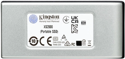SSD диск Kingston XS2000 Portable 4TB USB 3.2 Gen2 (2x2) Type-C IP55 3D NAND (SXS2000/4000G)