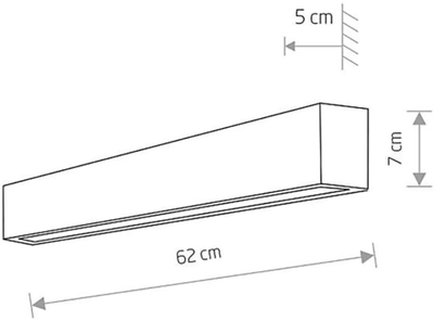 Настінний світильник Nowodvorski NW-7562 Straight wall led