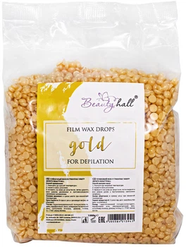 Пленочный воск для депиляции BeautyHall Hot Film Wax Gold золото 1 кг (5200384213941)