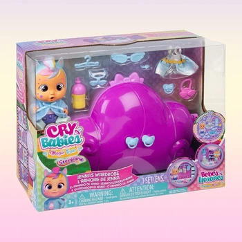 Игровой набор с пупсом Cry Babies Magic Tears - Dress Me Up Гардероб Дженны IMC Toys (82793)