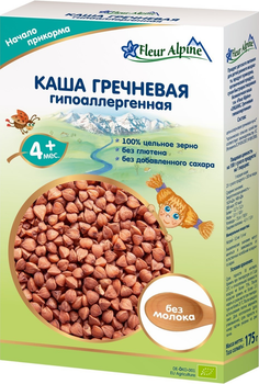 Безмолочна органічна каша Fleur Alpine гречана гіпоалергенна 175 г (4006303632098)