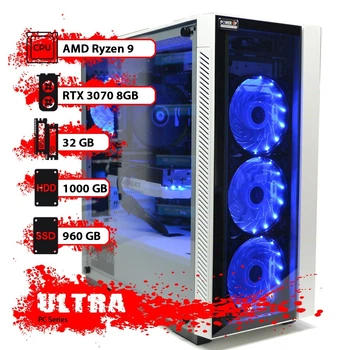 Компьютеры AMD Ryzen 9 с видеокартой GeForce RTX 3070 купить в