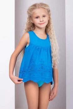Блуза Anabel Arto 122(см) бірюзовий (23293) (77689)