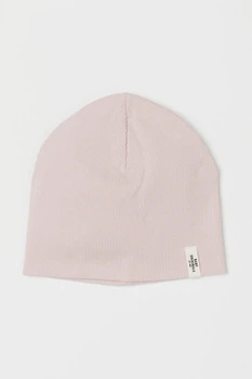 Шапка двойная в рубчик светло-розовый H&M 2-4 года (40006254)