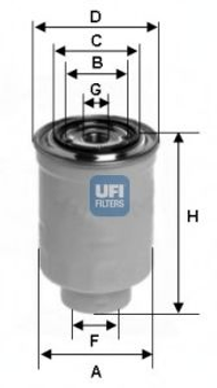 Паливний фільтр UFI (2445200)